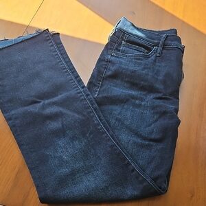 MOTHER Insider Crop Fray Jeans